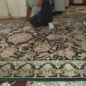 فرش ماشینی 4متری ابریشم بافت تراکم 3000