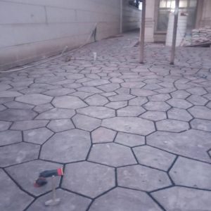 سنگ مالون کف حیاط