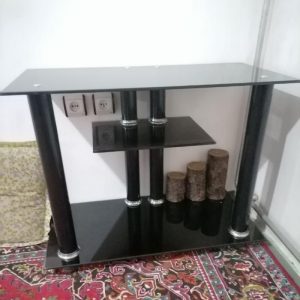 میز تلویزیون شیشه ای