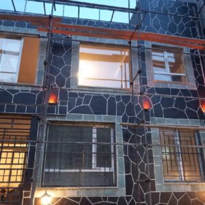 سنگ مالون کف حیاط