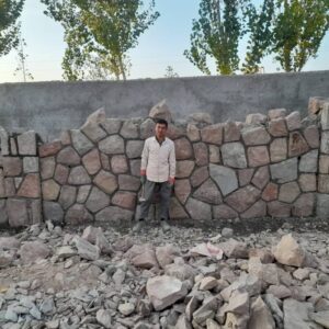 سنگ مالون کف حیاط