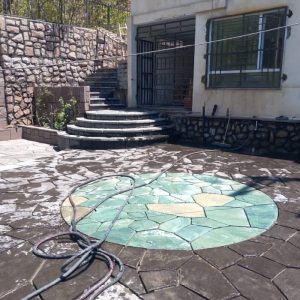 سنگ مالون کف حیاط