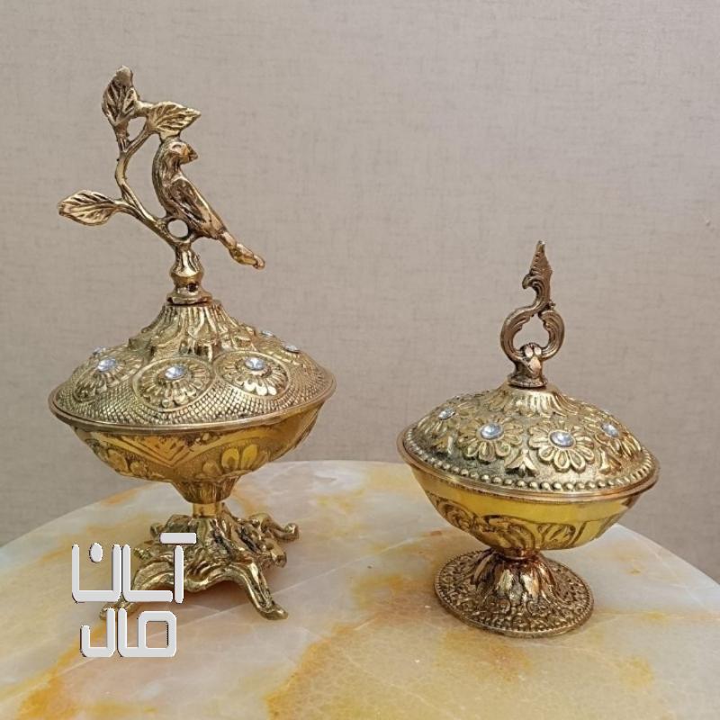 دو عدد قندان برنز