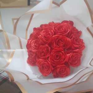 دسته گل روبانی