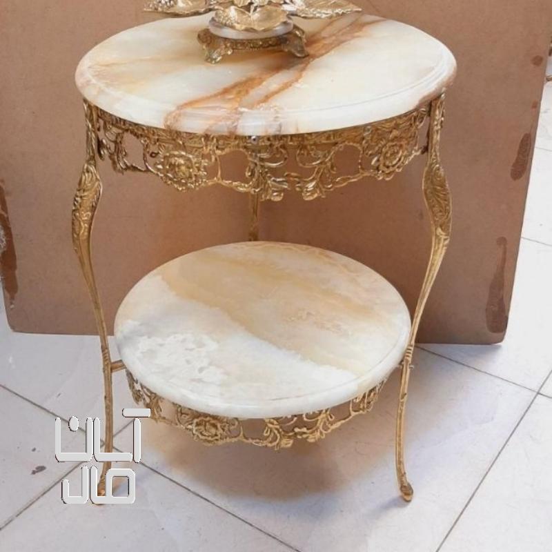 میز برنز دو طبقه