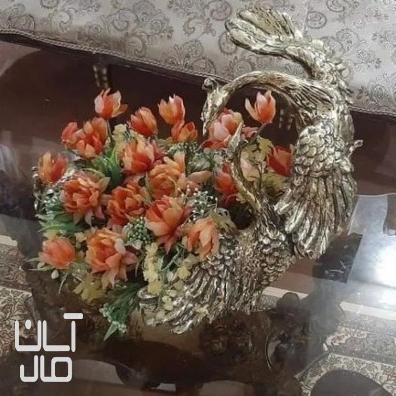 گلدان طاووس پلی استر