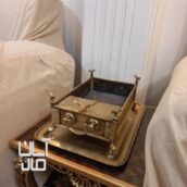 منقل و سینی برنجی قاجاری روس