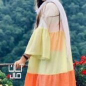 مانتو سه رنگ