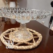 میوه خوری کریستالی پایه دار