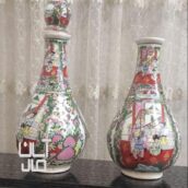 یک جفت تنگ گل مرغی