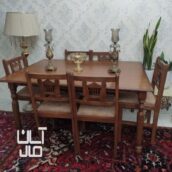 میز ناهارخوری چوبی ۶ نفره