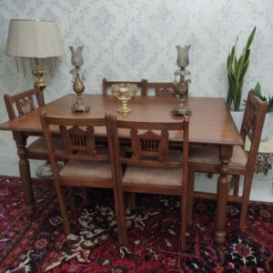 میز ناهارخوری چوبی ۶ نفره