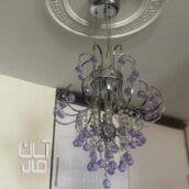یک جفت لوستر کریستالی