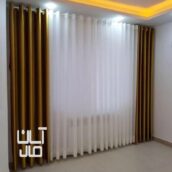 پرده حریر پانچ دار