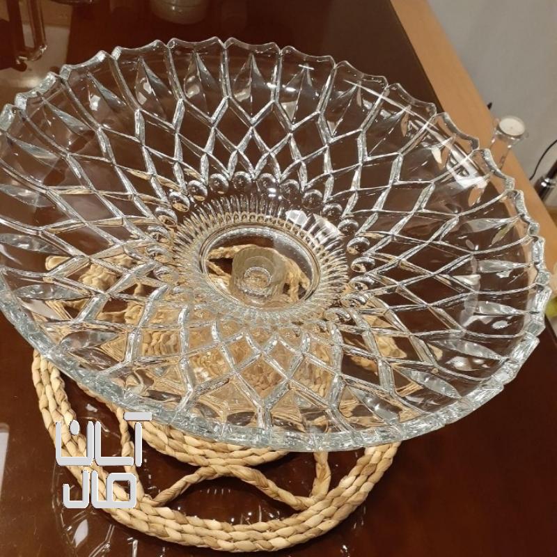 میوه خوری کریستالی پایه دار