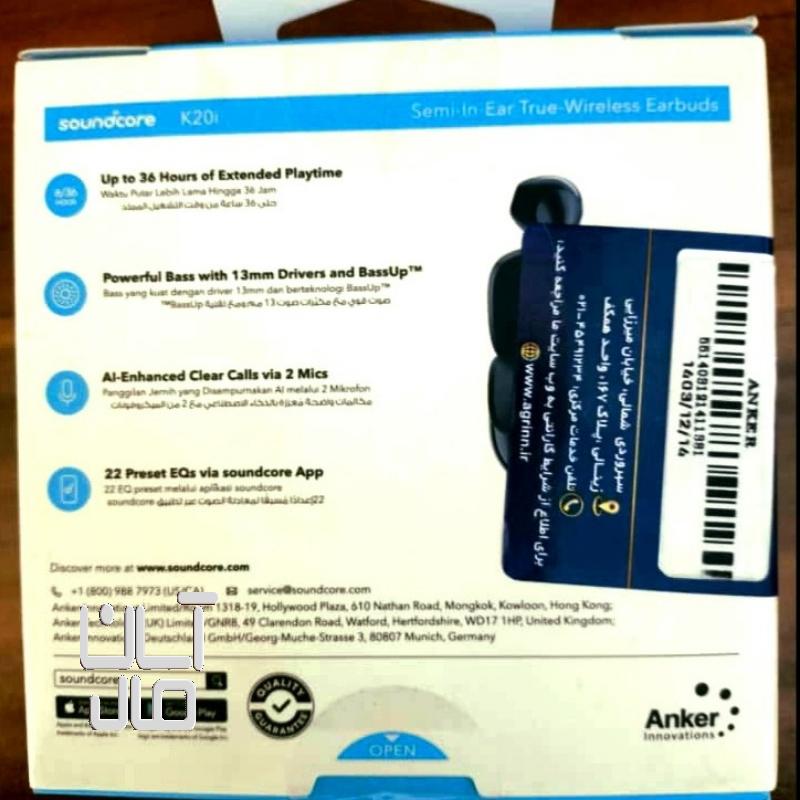ایرپاد anker k20i با گارانتی ۱۸ ماهه زیر قیمت
