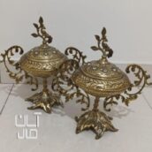 دو عدد قندان برنز