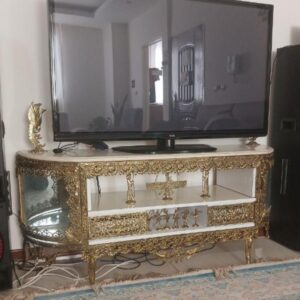 میز تلويزيون برنزی