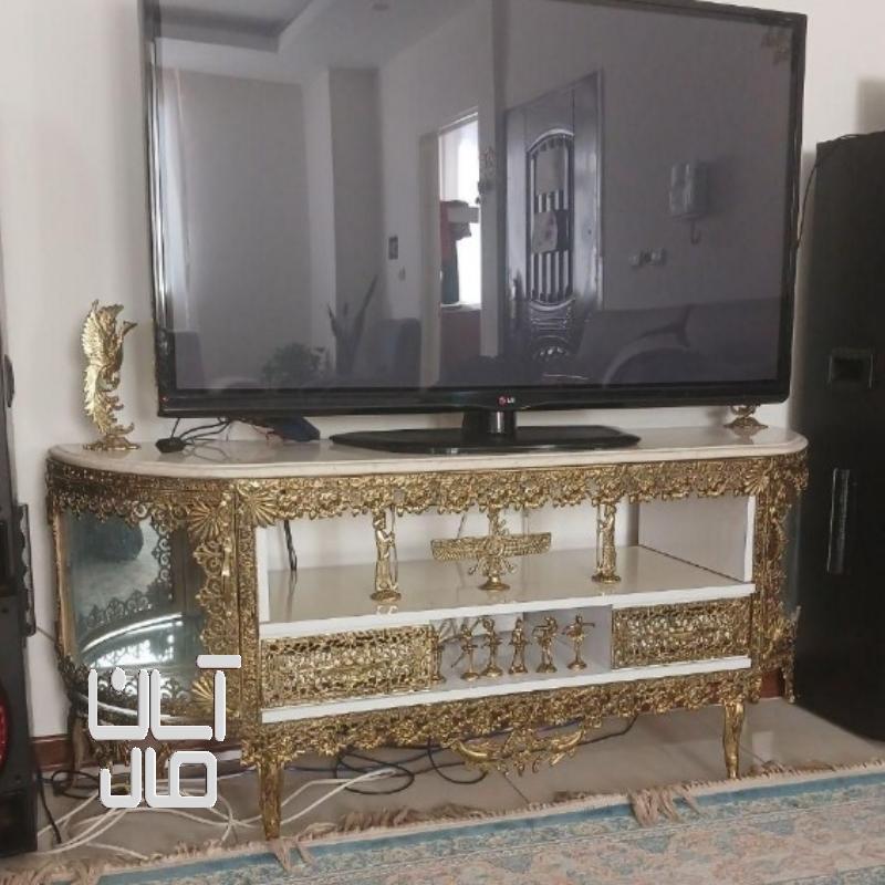 میز تلویزیون برنزی