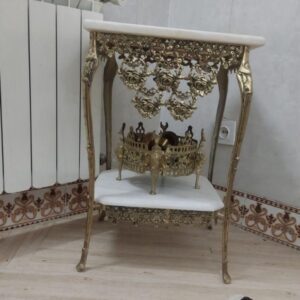 میز تلفن برنز