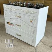 اجاق گاز شیشه ای سه کشو ام دی اف