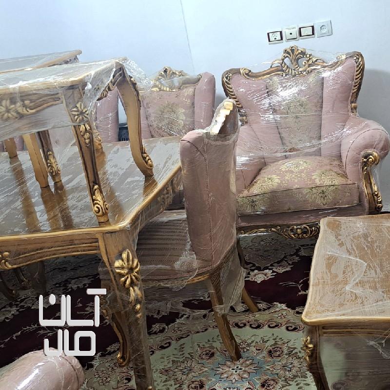 مبلمان مدل رامتین ۹ نفره با میزناهارخوری۴نفره سِت