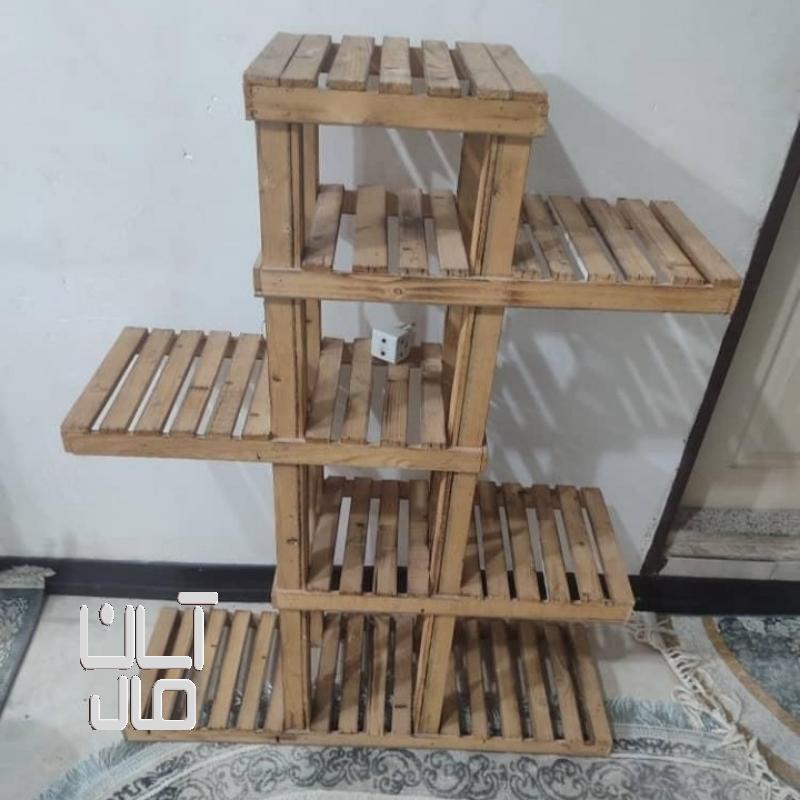 استند گل چوبی