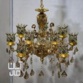 لوستر طلاییی سیاه قلم