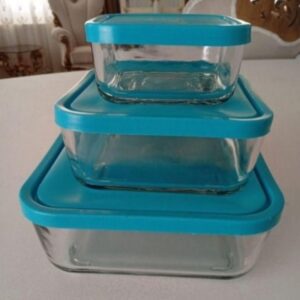 ظروف شیشه ای سه تایی