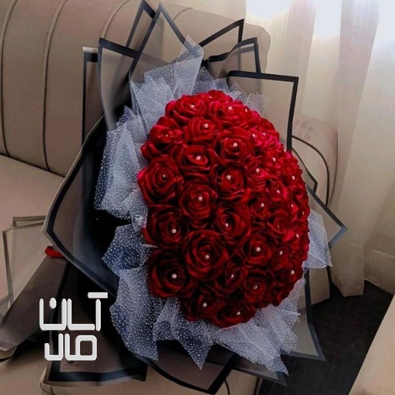 دسته گل روبانی