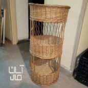 سبد حصیری سه طبقه