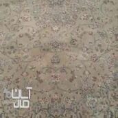 فرش 6متری کاشان ماشینی رنگ گردویی