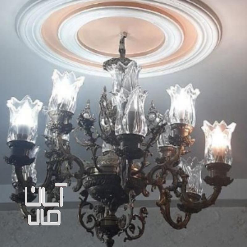 لوستر برنز ۸شاخه