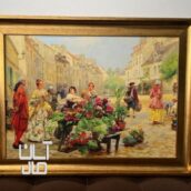 تابلو بوم مخمل سلطنتی مدل فرانسوی