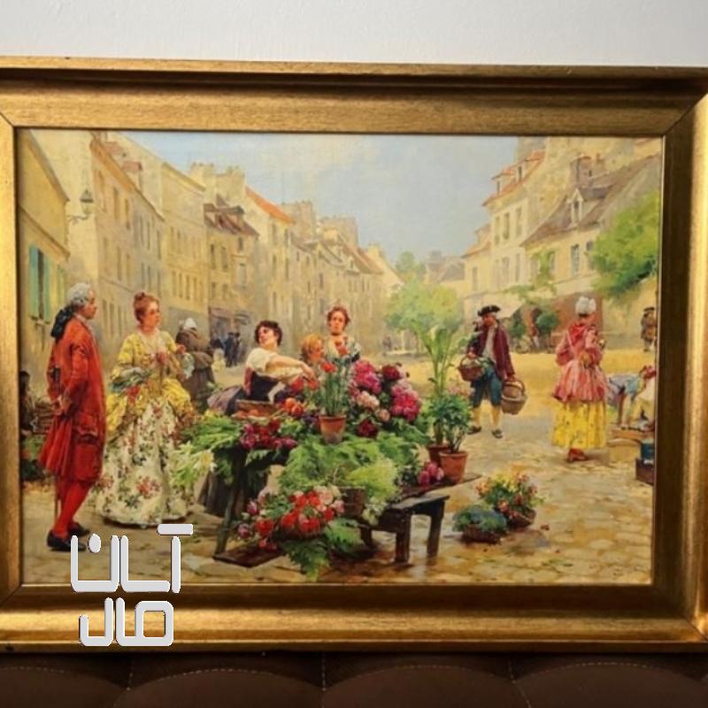 تابلو بوم مخمل سلطنتی مدل فرانسوی