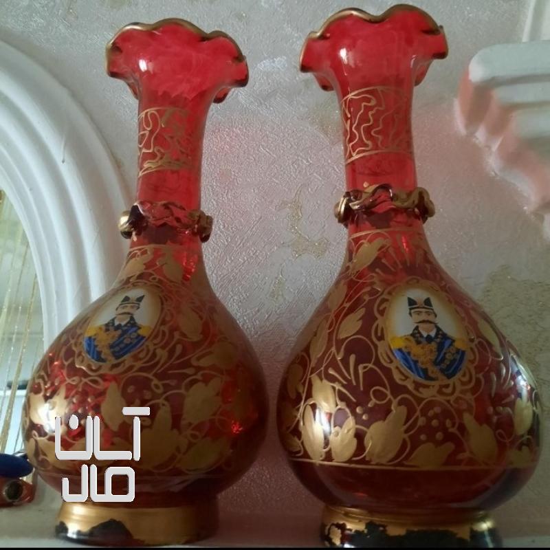 دو عدد گلدان شاه عباسی