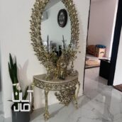 آینه کنسول وشمعدان