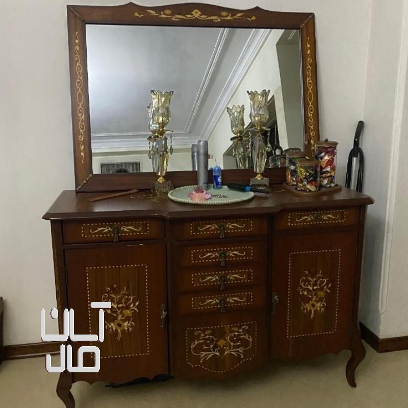 آینه کنسول چوبی