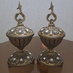 دوعدد قندان برنز