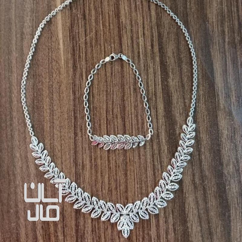 نیم ست طلا سفید