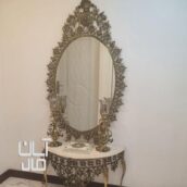 آینه کنسول برنجی باشمعدان