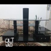 میز تلویزیون شیشه ای