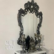 آینه کنسول بهمراه دو عدد شمعدان