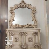 آینه کنسول چوبی