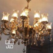 لوستر کریستالی برنز ۸شاخه