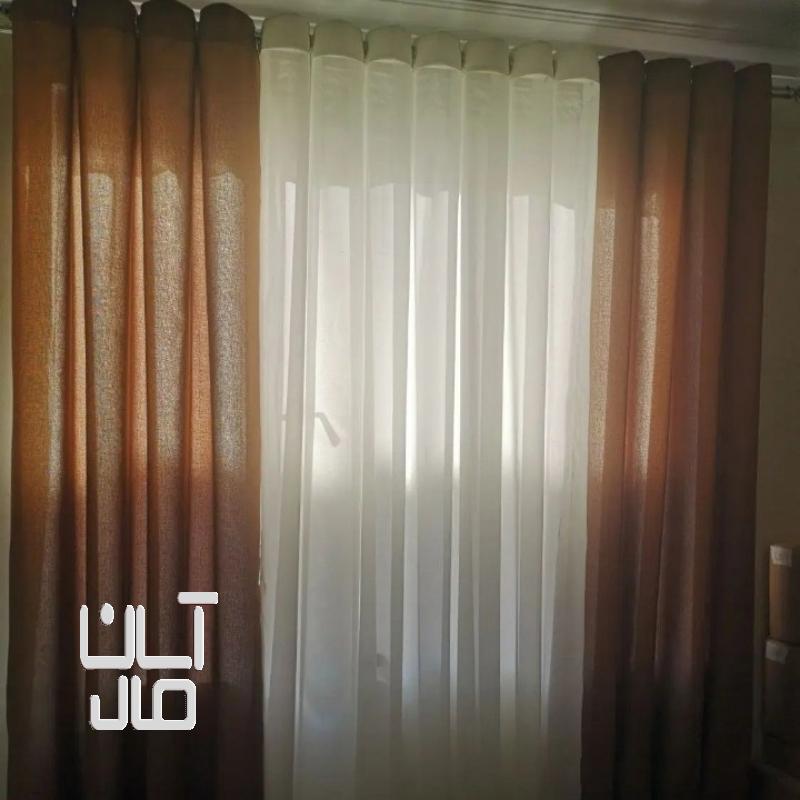 پرده حریر راکناره پره