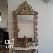 آینه کنسول بهمراه ساعت