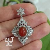 پلاک نقره عقیق