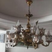 لوستر کریستالی برنز ۱۲شاخه