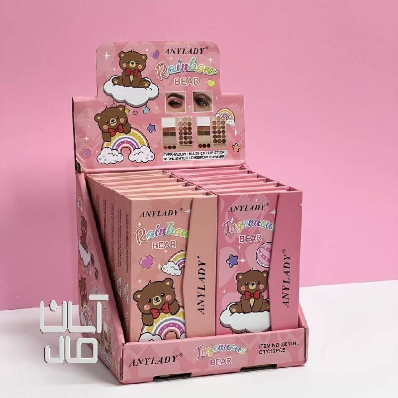 پالت سایه چندکاره کوچک طرح خرس برند(ANY LADY)